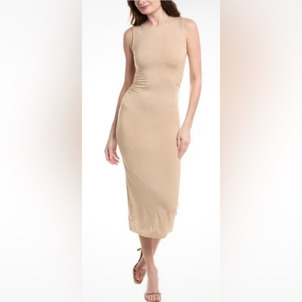 NWT Rachel Parcell Muscle Tank Ruched Midi Dress